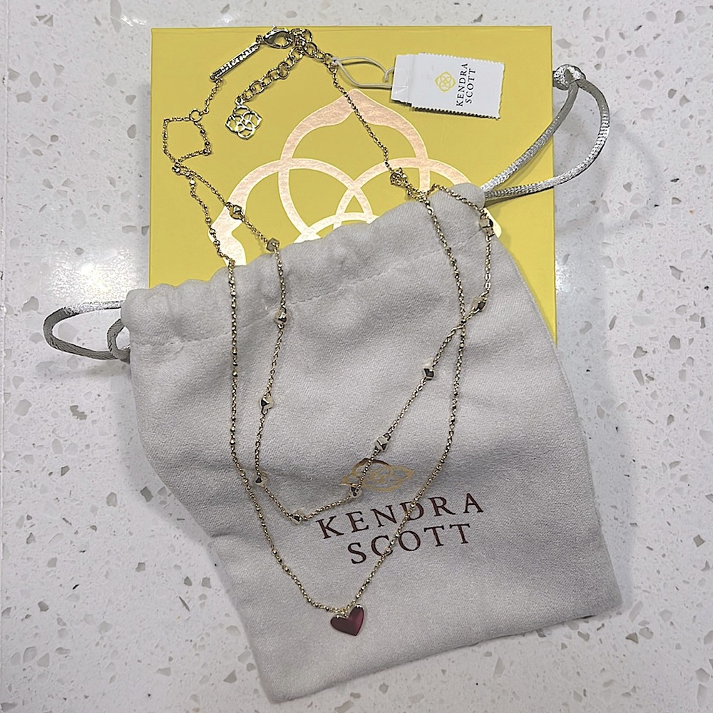 Kendra Scott Layered Necklace, OS, Color: Gold